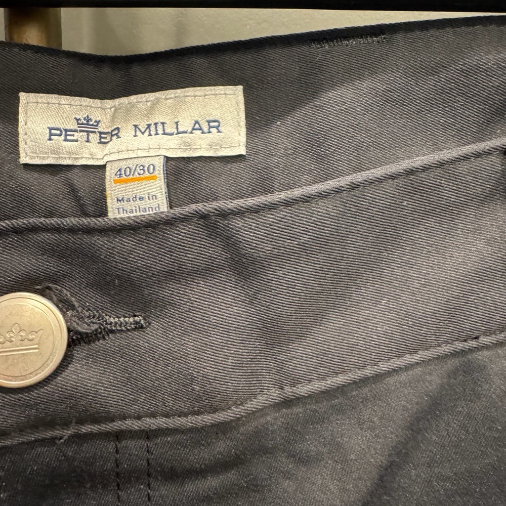 Peter Millar Eb66 Black Performance Five-Pocket P… - image 5